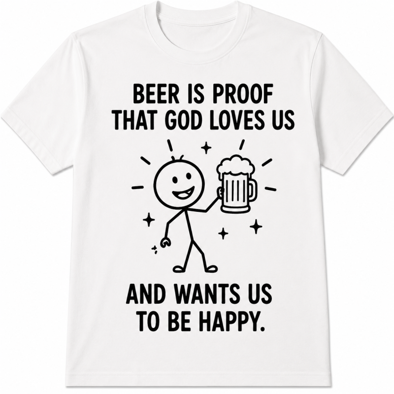 Majica »Beer Is Proof That God Loves Us«