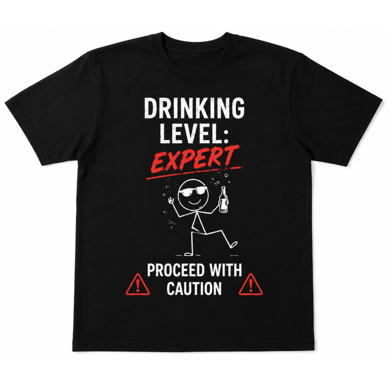 Majica »Drinking Level: Expert«